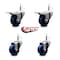 Service Caster 3'' Solid Poly Wheel Swivel 7/16'' Stem Caster Set 2 Total Lock Brake, 4PK SCC-GRTTL20S314-SPUS-716138-2-S-2 - alternate 3